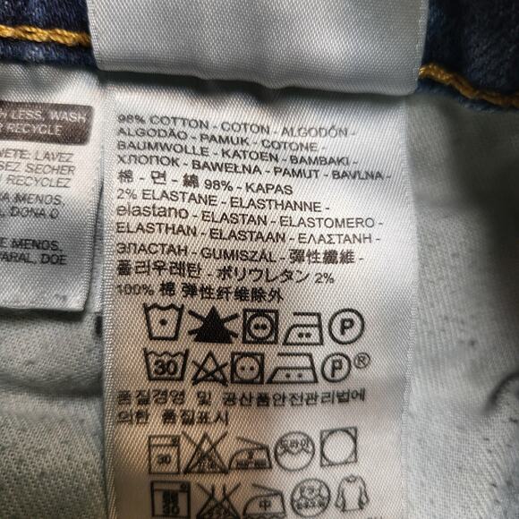 Levis 541 Jeans Mens 38x28 Medium Wash Denim Stretch Straight Leg Thrashed - Picture 4 of 12